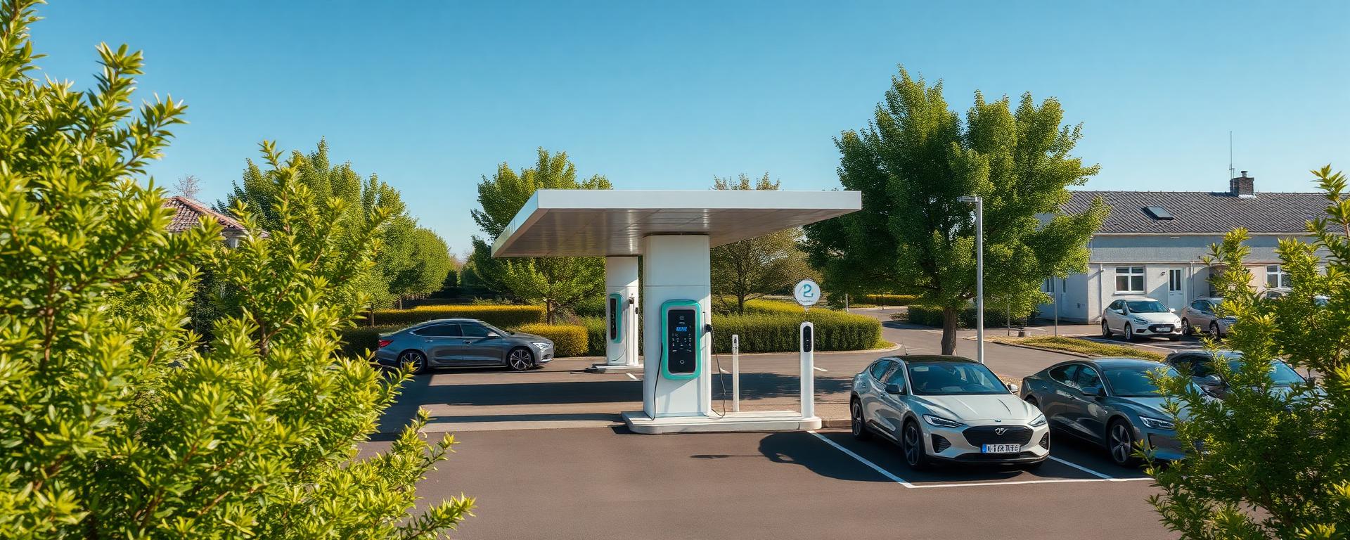 Xpeng elbiler ved ladestation i Danmark